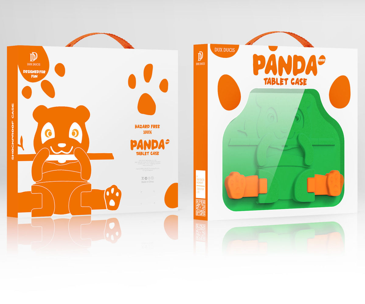 Dux Ducis Panda Samsung Galaxy Tab A7 Lite Kinder Tablethoes Groen afbeelding 11