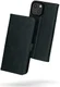 Rosso Deluxe Apple iPhone 13 Mini Hoesje Echt Leer Book Case Zwart afbeelding 2