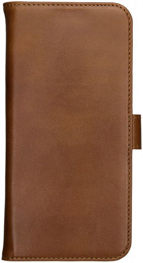 Rosso Deluxe Apple iPhone 13 Pro Max Hoesje Echt Leer Book Case Bruin afbeelding 12