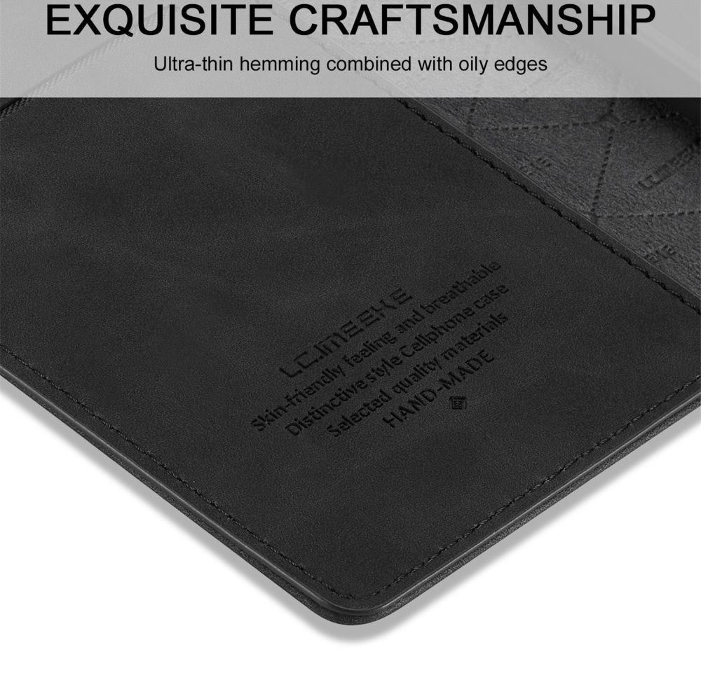 LC.IMEEKE Samsung Galaxy S21 FE Hoesje Portemonnee Book Case Zwart afbeelding 9