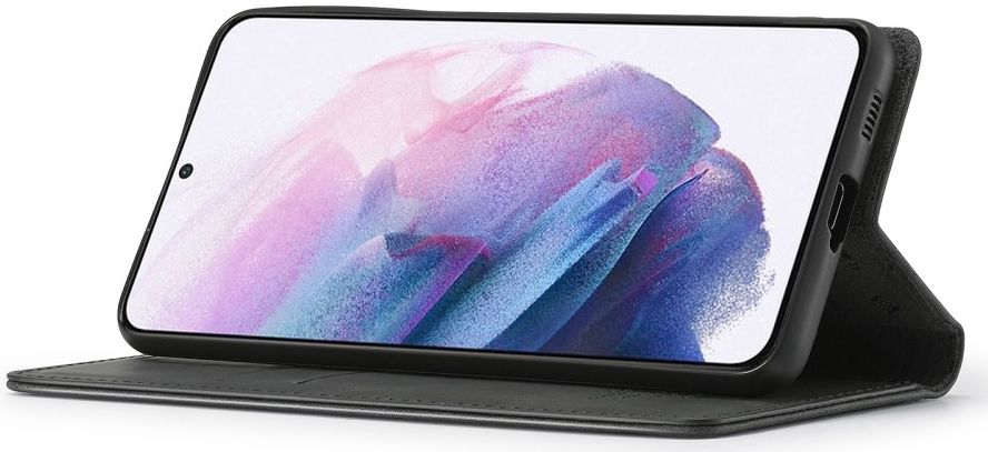 LC.IMEEKE Samsung Galaxy S21 FE Hoesje Portemonnee Book Case Zwart afbeelding 10