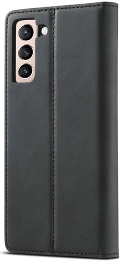 LC.IMEEKE Samsung Galaxy S21 FE Hoesje Portemonnee Book Case Zwart afbeelding 2