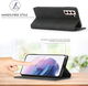 LC.IMEEKE Samsung Galaxy S21 FE Hoesje Portemonnee Book Case Zwart afbeelding 4