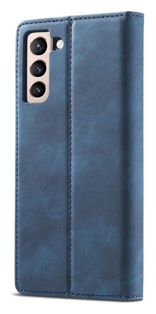 LC.IMEEKE Samsung Galaxy S21 FE Hoesje Portemonnee Book Case Blauw afbeelding 2
