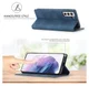 LC.IMEEKE Samsung Galaxy S21 FE Hoesje Portemonnee Book Case Blauw afbeelding 4