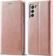 LC.IMEEKE Samsung Galaxy S21 FE Hoesje Portemonnee Book Case Roze