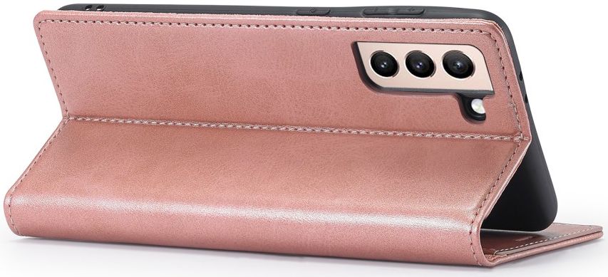 LC.IMEEKE Samsung Galaxy S21 FE Hoesje Portemonnee Book Case Roze afbeelding 11