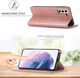LC.IMEEKE Samsung Galaxy S21 FE Hoesje Portemonnee Book Case Roze afbeelding 4