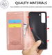 LC.IMEEKE Samsung Galaxy S21 FE Hoesje Portemonnee Book Case Roze afbeelding 5
