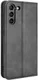 Samsung Galaxy S21 FE Hoesje Vintage Portemonnee Book Case Zwart afbeelding 4