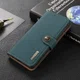 Samsung Galaxy S21 FE Hoesje RFID Portemonnee Bookcase Echt Leer Groen afbeelding 10