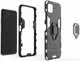 Samsung Galaxy A22 5G Shockproof Hybride Backcover Met Kickstand Zwart afbeelding 5