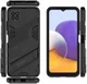 Samsung Galaxy A22 5G Hybride Hoesje met Kickstand Zwart afbeelding 3
