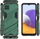 Samsung Galaxy A22 5G Hybride Hoesje met Kickstand Groen afbeelding 3