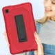 Samsung Galaxy Tab A7 Lite Hybride Hoes met Kickstand Rood afbeelding 5