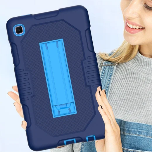Samsung Galaxy Tab A7 Lite Hybride Hoes met Kickstand Blauw afbeelding 5