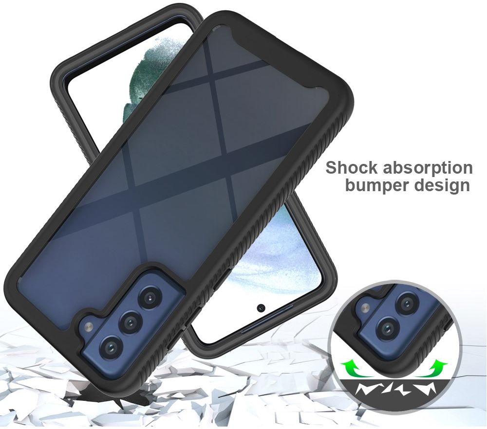 Samsung Galaxy S21 FE Hoesje Volledig Schokbestendig Cover Zwart afbeelding 5