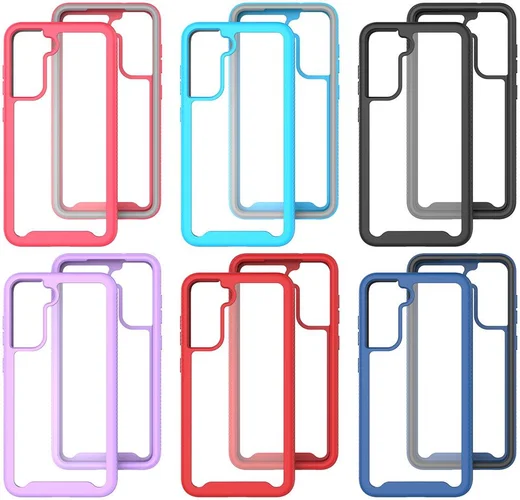 Samsung Galaxy S21 FE Hoesje Volledig Schokbestendig Cover Zwart afbeelding 8