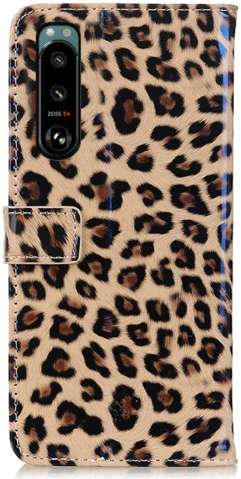 Sony Xperia 5 III Hoesje Portemonnee Book Case met Luipaard Print afbeelding 6