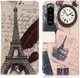 Sony Xperia 5 III Hoesje Wallet Book Case met Eiffeltoren Print afbeelding 1