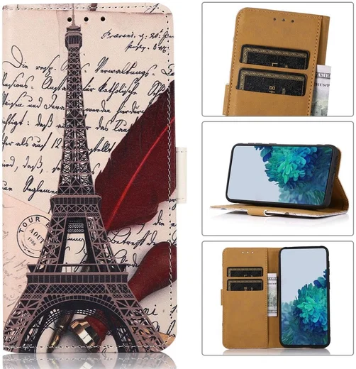Sony Xperia 5 III Hoesje Wallet Book Case met Eiffeltoren Print afbeelding 7