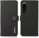 Sony Xperia 5 III Hoesje RFID Portemonnee Book Case Echt Leer Zwart afbeelding 5