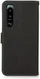 Sony Xperia 5 III Hoesje RFID Portemonnee Book Case Echt Leer Zwart afbeelding 3