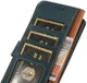 Sony Xperia 5 III Hoesje RFID Portemonnee Book Case Echt Leer Groen afbeelding 8