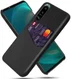 Sony Xperia 5 III Hoesje Back Cover met Kaarthouder Zwart afbeelding 1