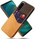 Sony Xperia 5 III Hoesje Back Cover met Kaarthouder Bruin afbeelding 1
