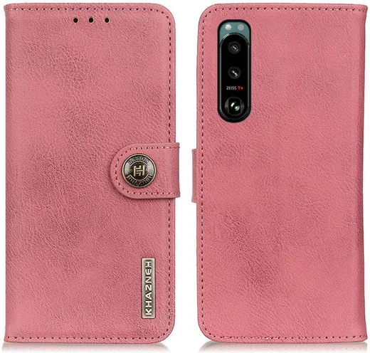 KHAZNEH Sony Xperia 5 III Hoesje Portemonnee Book Case Kunstleer Roze afbeelding 4