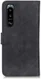 KHAZNEH Sony Xperia 5 III Hoesje Retro Wallet Book Case Zwart afbeelding 5