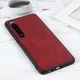 Sony Xperia 5 III Hoesje Back Cover Echt Leer Rood afbeelding 2