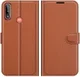 Motorola Moto E7(i) Power Hoesje Wallet Book Case Kunstleer Bruin afbeelding 1