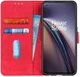 KHAZNEH OnePlus Nord CE 5G Hoesje Retro Wallet Book Case Rood afbeelding 1