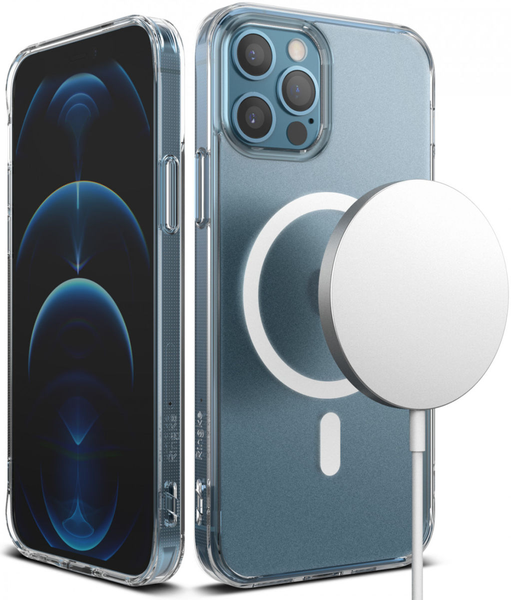 Ringke Fusion Magnetic Apple iPhone 12 / 12 Pro Hoesje Mat Transparant afbeelding 1