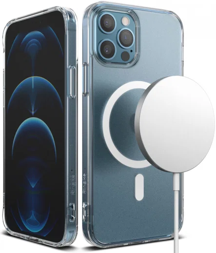 Ringke Fusion Magnetic Apple iPhone 12 / 12 Pro Hoesje Mat Transparant afbeelding 1