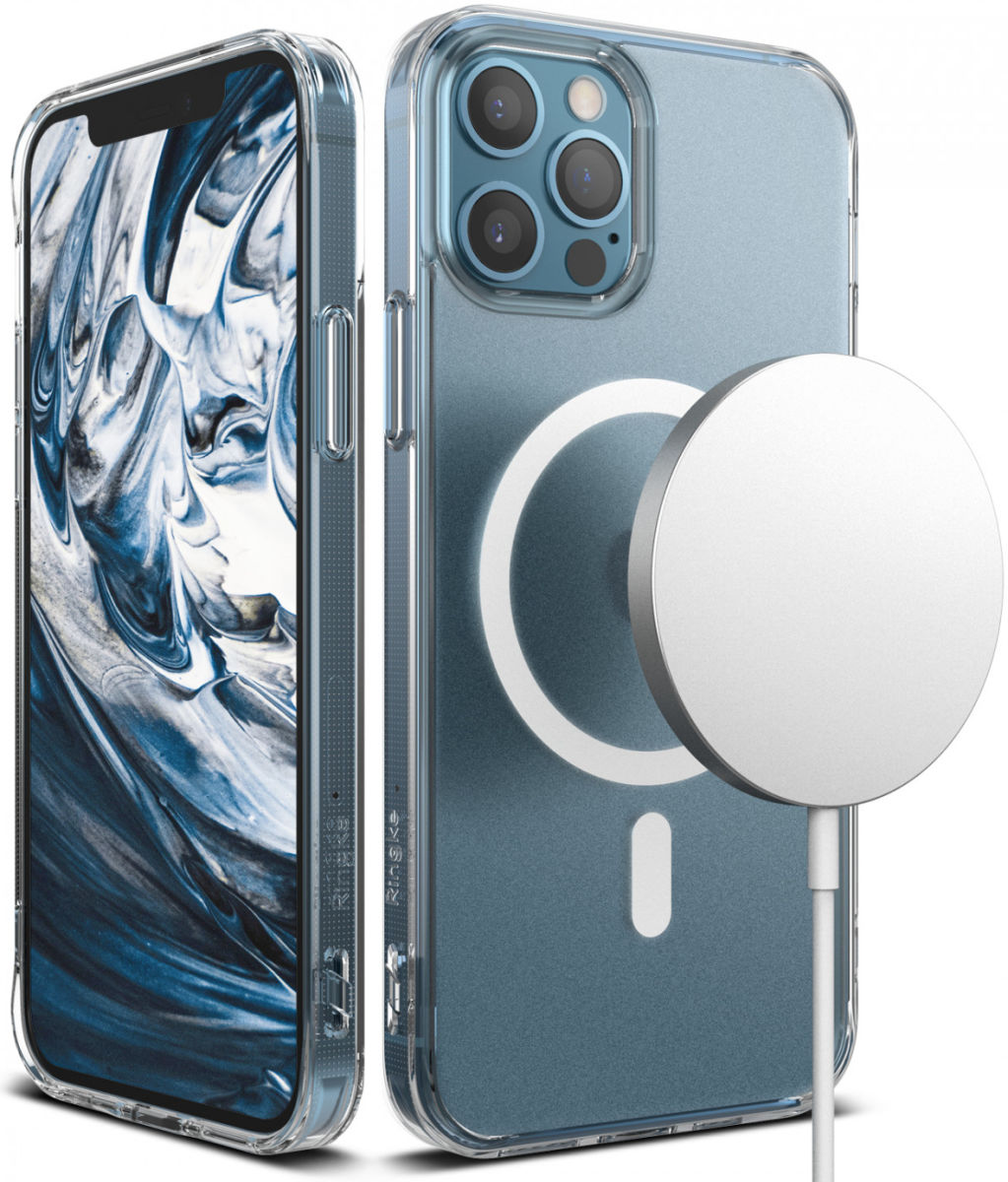 Ringke Fusion Magnetic Apple iPhone 12 / 12 Pro Hoesje Mat Transparant afbeelding 2