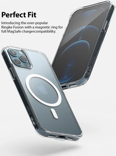 Ringke Fusion Magnetic Apple iPhone 12 / 12 Pro Hoesje Mat Transparant afbeelding 3