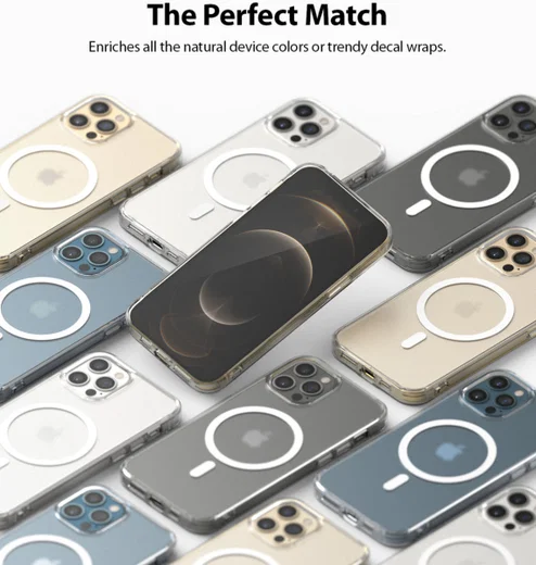 Ringke Fusion Magnetic Apple iPhone 12 / 12 Pro Hoesje Mat Transparant afbeelding 7