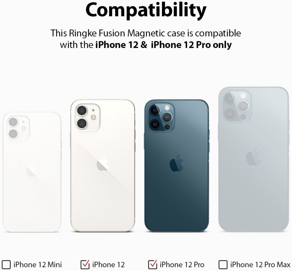 Ringke Fusion Magnetic Apple iPhone 12 / 12 Pro Hoesje Mat Transparant afbeelding 8