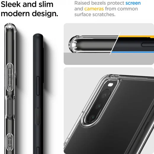 Spigen Ultra Hybrid Sony Xperia 10 III Hoesje Back Cover Transparant afbeelding 6