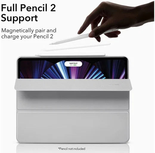 ESR Rebound Slim Apple iPad Pro 11 (2020/2021) Hoes Tri-Fold Zilver afbeelding 2