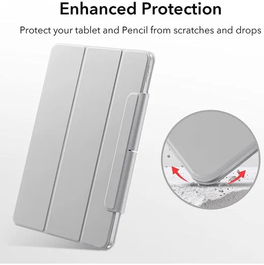 ESR Rebound Slim Apple iPad Pro 11 (2020/2021) Hoes Tri-Fold Zilver afbeelding 4