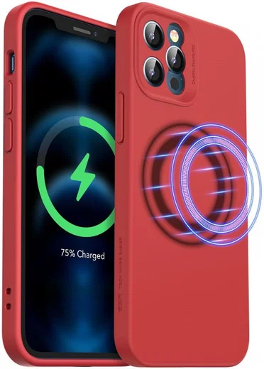 ESR Cloud Soft Apple iPhone 12 Pro Hoesje voor MagSafe Rood afbeelding 1