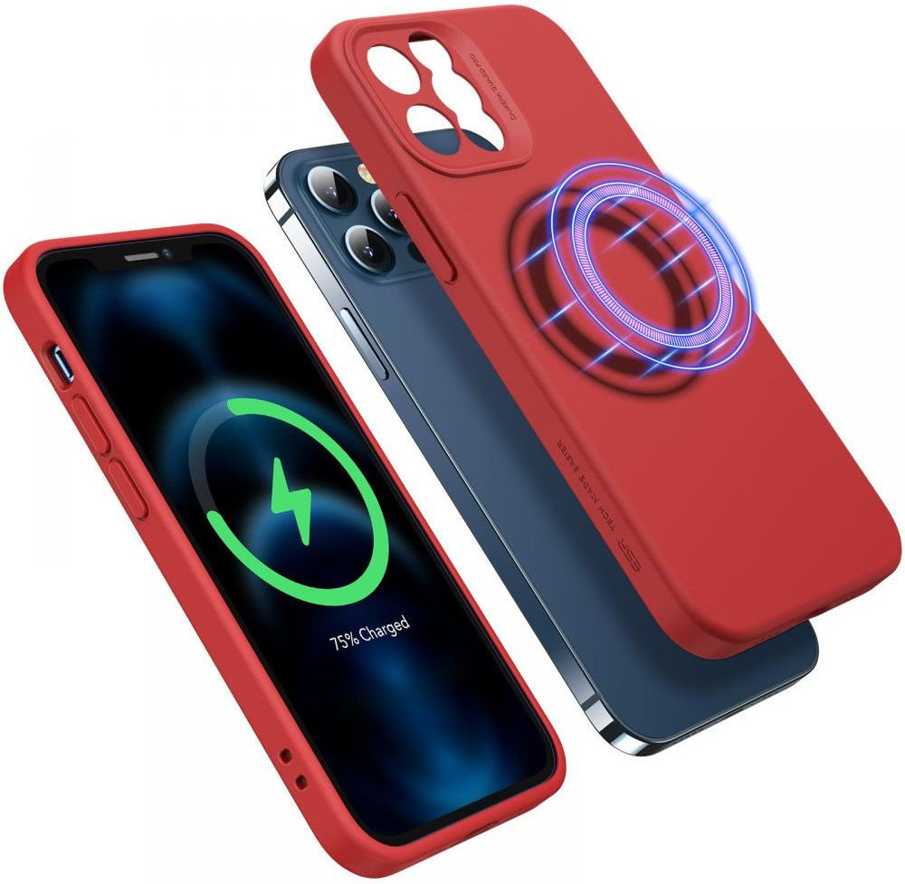 ESR Cloud Soft Apple iPhone 12 Pro Hoesje voor MagSafe Rood afbeelding 2