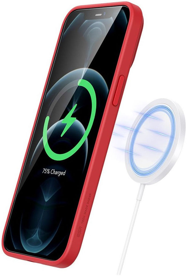 ESR Cloud Soft Apple iPhone 12 Pro Hoesje voor MagSafe Rood afbeelding 4