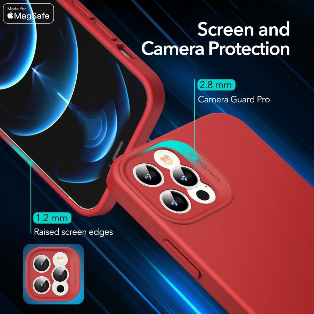 ESR Cloud Soft Apple iPhone 12 Pro Hoesje voor MagSafe Rood afbeelding 7