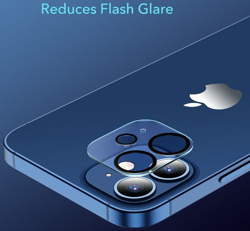 ESR Apple iPhone 12 Camera Lens Protector 2-Pack Zwart afbeelding 8