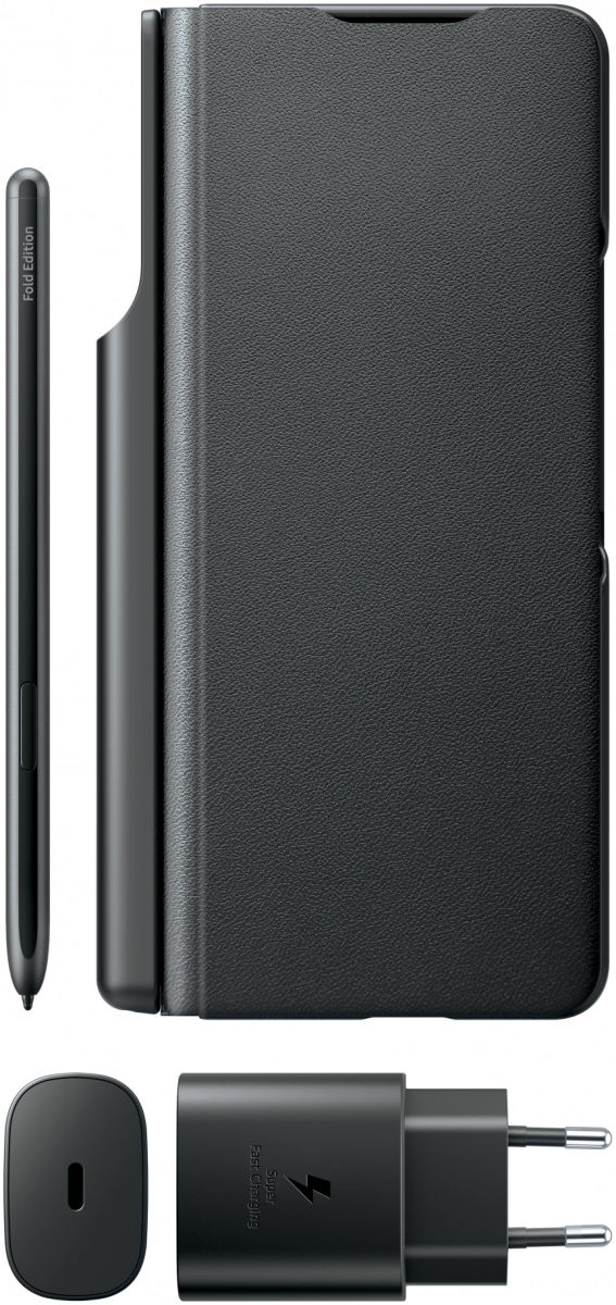 Origineel Samsung Z Fold 3 Pack (Flip Cover + 25W Adapter + S-Pen) afbeelding 2